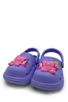 Lila Ayıcıklı Unisex Çocuk Ortopedik Kaydırmaz Terlik&Sandalet