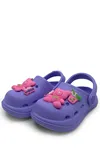 Lila Ayıcıklı Unisex Çocuk Ortopedik Kaydırmaz Terlik&Sandalet