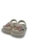 Bej Ayıcıklı Unisex Çocuk Terlik&Sandalet