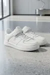 Beyaz Günlük Sneaker Cırtlı Unisex Çocuk Spor Ayakkabı