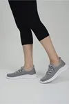 Gri Fileli Yazlık Günlük Kadın Spor Ayakkabı Sneaker