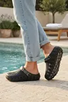 Siyah Füme Günlük Sahil Havuz Plaj Terliği Unisex Terlik & Sandalet