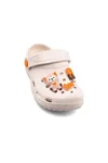 Ekru Figürlü Günlük Bahçe Sahil Plaj Kreş Unisex Çocuk Terlik&Sandalet