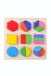 Ahşap Montessori Geometrik Şekiller Oyun Seti