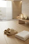 Bej Alevli Günlük Balkon Bahçe Havuz Plaj Terliği Erkek Terlik