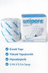 5 ADET 5mt X 5cm Tıbbi Elastik Band Esnek Flaster