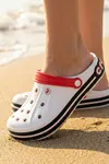 Croxer Beyaz Kırmızı Anatomik Comfort Terlik & Sandalet
