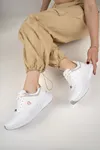 Bej Pudra Ortopedik Kadın Spor Ayakkabı Konforlu Günlük Sneaker