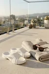 Beyaz Günlük Balkon Bahçe Havuz Plaj Terliği Unisex Terlik