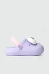Lila Emoji Günlük Bahçe Sahil Plaj Kreş Unisex Çocuk Terlik & Sandalet