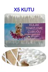 5 Kutu Kulak Çöpü Kulak Temizleme Çubuğu Pamuklu Ekonomik 200'lü x 5 Li