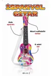 Pembe Oyuncak 6 Telli Ispanyol Gitar Unicorn My Little Pony Desenli 50 Cm.