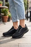 Siyah Unisex Günlük Sneaker Yazlık Fileli Spor Ayakkabı