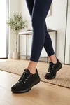 Siyah Unisex Günlük Sneaker Yazlık Fileli Spor Ayakkabı