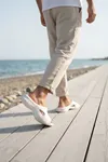 Beyaz Günlük Balkon Bahçe Havuz Plaj Terliği Unisex Terlik