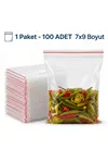 Kilitli Poşet 7x9 100 Adet Kuruyemiş-Turşu vs Paketi