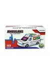Oyuncak Büyük Boy Ambulans Pilli Sesli Işıklı Ambulans 112 Acil Araba