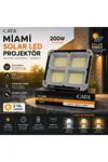 Ct-4698 Miami Solar Led Projektör (YENİ SOLAR PANEL VE PİL ÖMRÜ GÜÇLENDİRİLMİŞ)