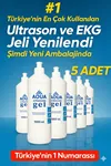 5 Adet EKG Jeli , EEG, EMS, Epilasyon Jeli, Ultrason Jeli ve Kayganlaştırıcı Jel