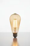 ST6 LED Filament Ampul 6W 2700K Amber Cam – Sarı Işık – 600 Lümen