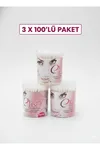 Kulak Temizleme Çubuğu 3 Paket 100'lü Aile Paketi