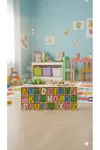 Ahşap Puzzle Alfabe Harfleri Öğrenme Eğitici Bul Tak- Yap Boz Oyuncak