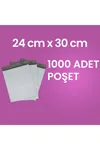 24 CM x 30 CM Cepsiz Kargo Poşeti (1000 Adet) Kargo Paketi Gri