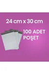 24 CM x 30 CM Cepsiz Kargo Poşeti (100 Adet) Kargo Paketi Gri