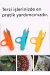 İplik Temizleme Makası 1 Adet Keskin Uçlu El Işi Terzi Dikiş Kumaş Kağıt Kesimi