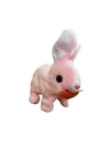 Tivens Elektronik Pilli Sesli Zıplayan Hareketli Havuçlu Peluş Tavşan 18x17 Cm kaliteli ürün