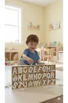 Ahşap Puzzle Alfabe Harfleri Öğrenme Eğitici Bul Tak- Yap Boz Oyuncak