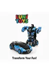 Transformer Robot Çek Bırak Kendinden Robota Dönüşen Bugatti Oyuncak Araba