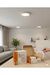 Novo 6 Watt LED Spota Uyumlu 7WATT IŞIK LED Spot Beyaz Kasa Günışığı ( 3000K ) (Delik Çapı 8 Cm)