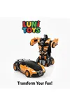 Transformer Robot Çek Bırak Kendinden Robota Dönüşen Bugatti Oyuncak Araba