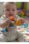 Esnek Tırtıl + El Çıngırağı Bebek Gelişim Oyuncak Seti