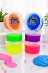 Event 6 Renk Neon Fosforlu Hazır Slime - Hazır Slaym Oyunu 6x170gr