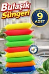 9 Adet Petek Dokulu Bulaşık Süngeri Sihirli Pratik Sünger