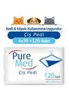 60x90 Cm Kedi Köpek Çiş Pedi 30'lu X 4 Paket (120 Adet)