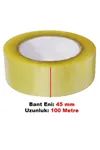 Şeffaf Koli Bandı 45 Mm X 100 Mt Yapışkanlı Kopmayan Bant Bandı Bantları