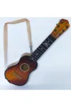 Kahverengi Oyuncak Ispanyol Gitar 6 Telli Akort Edilebilir 48 Cm.