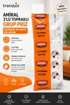 3,lü Topraklı Grup Priz 5 Metre Kablolu Üçyol