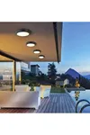 Modern Tavana Sıfır Led Avize Buz Beyazı Işık Salon Mutfak Oturma Odası Avize Siyah Metal Kasa