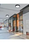 Modern Tavana Sıfır Led Avize Buz Beyazı Işık Salon Mutfak Oturma Odası Avize Siyah Metal Kasa